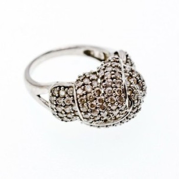 925 Sterling Silver CZ Ring Size 6.5