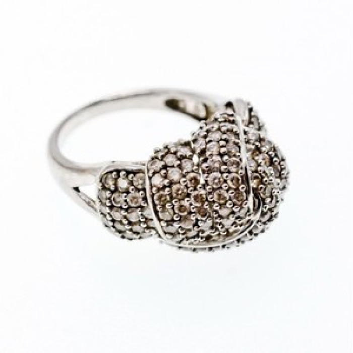 925 Sterling Silver CZ Ring Size 6.5