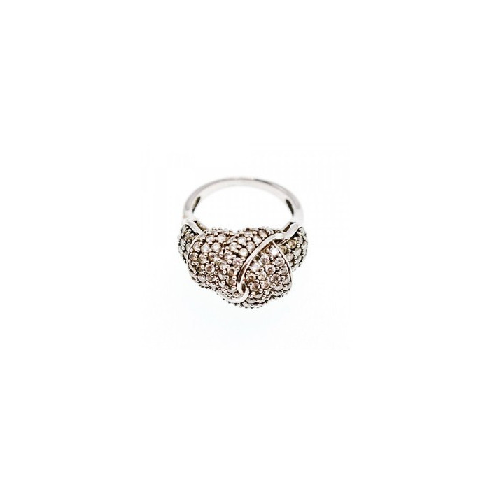 925 Sterling Silver CZ Ring Size 6.5