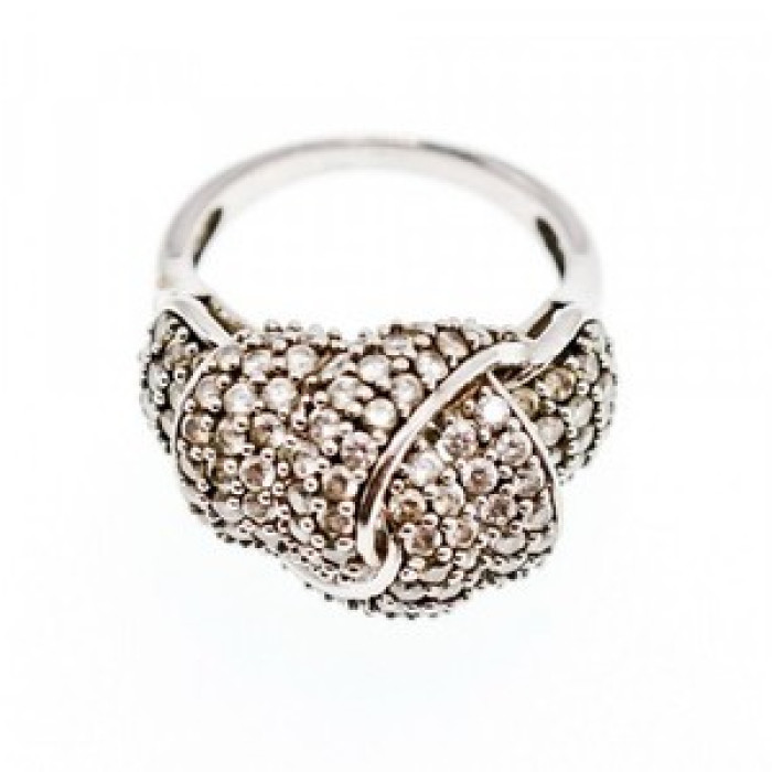925 Sterling Silver CZ Ring Size 6.5