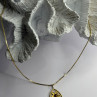 925 Sterling Silver Gold Plated Garnet Flower Necklace