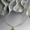 925 Sterling Silver Gold Plated Garnet Flower Necklace