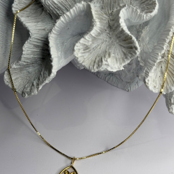 925 Sterling Silver Gold Plated Garnet Flower Necklace