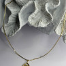 925 Sterling Silver Gold Plated Garnet Flower Necklace