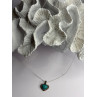925 Sterling Silver Turquoise & Marcasite Heart Necklace