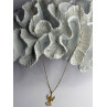 925 Sterling Silver Gold Plated Angel Cz Necklace