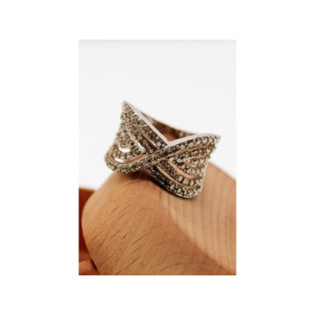 925 Sterling Silver CZ Ring Size 6.5