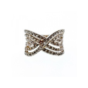 925 Sterling Silver CZ Ring Size 6.5