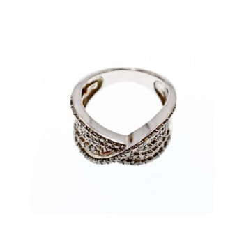 925 Sterling Silver CZ Ring Size 6.5