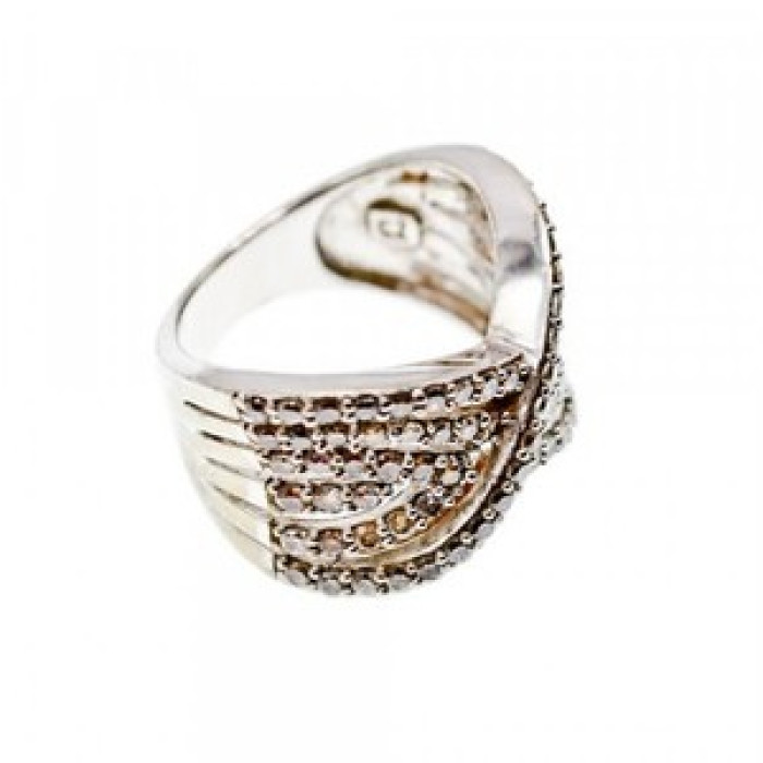 925 Sterling Silver CZ Ring Size 6.5