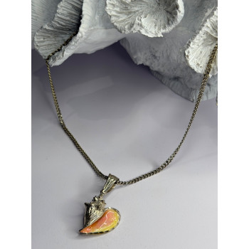 925 Sterling Silver Conch Shell Necklace