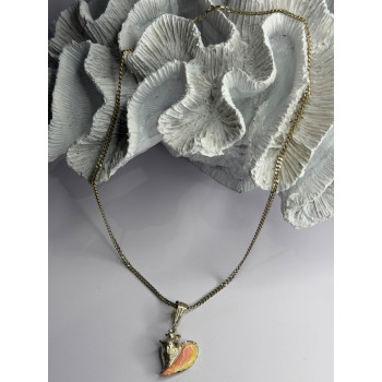 925 Sterling Silver Conch Shell Necklace