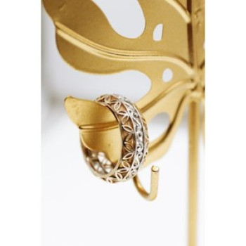925 Sterling Silver Gold Plated Sapphires Openwork Ring Size 7.5