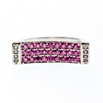 925 Sterling Silver CZ Ring Size 10.5