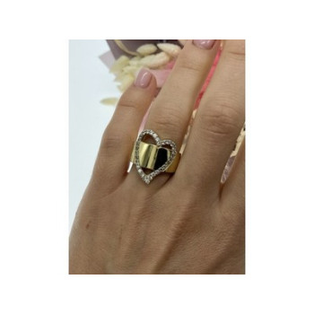 925 Sterling Silver Gold Plated CZ 