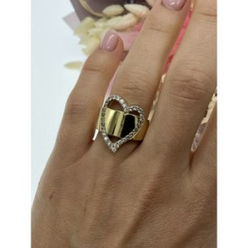 925 Sterling Silver Gold Plated CZ 