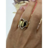925 Sterling Silver Gold Plated CZ 