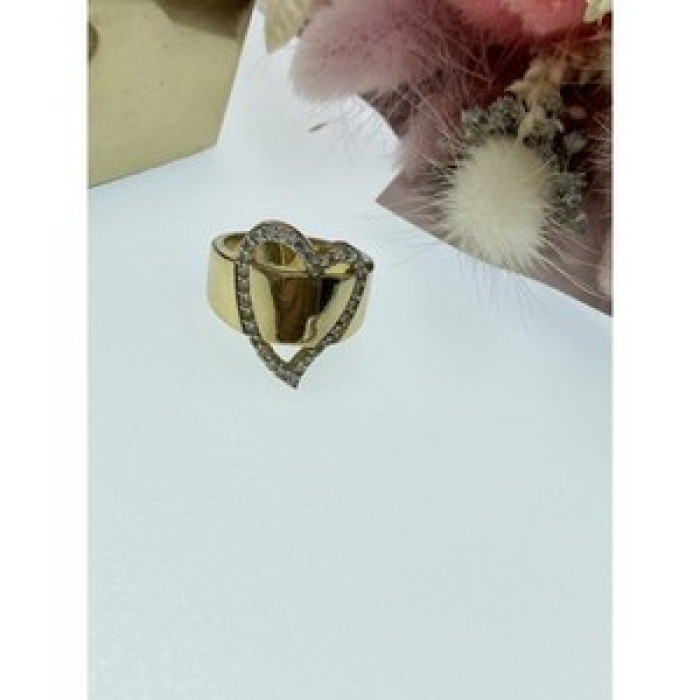 925 Sterling Silver Gold Plated CZ 
