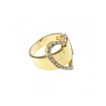 925 Sterling Silver Gold Plated CZ 