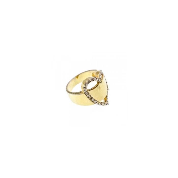 925 Sterling Silver Gold Plated CZ 