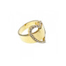 925 Sterling Silver Gold Plated CZ 