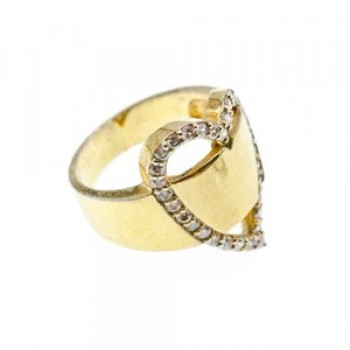 925 Sterling Silver Gold Plated CZ 
