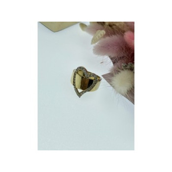 925 Sterling Silver Gold Plated CZ 