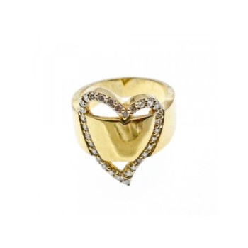 925 Sterling Silver Gold Plated CZ 