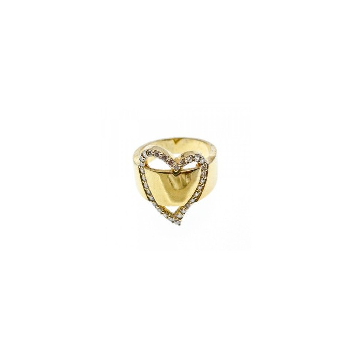 925 Sterling Silver Gold Plated CZ 