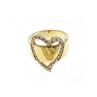 925 Sterling Silver Gold Plated CZ 