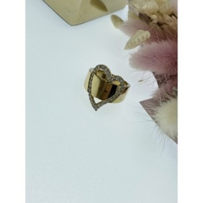 925 Sterling Silver Gold Plated CZ 