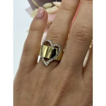 925 Sterling Silver Gold Plated CZ 