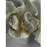 Gold Plated Earrings Length 1.25 Inch