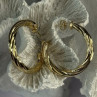 Gold Plated Earrings Length 1.25 Inch