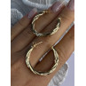 Gold Plated Earrings Length 1.25 Inch
