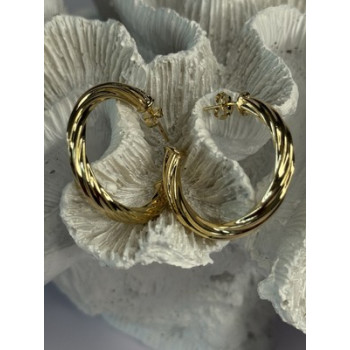 Gold Plated Earrings Length 1.25 Inch