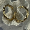 Gold Plated Earrings Length 1.25 Inch