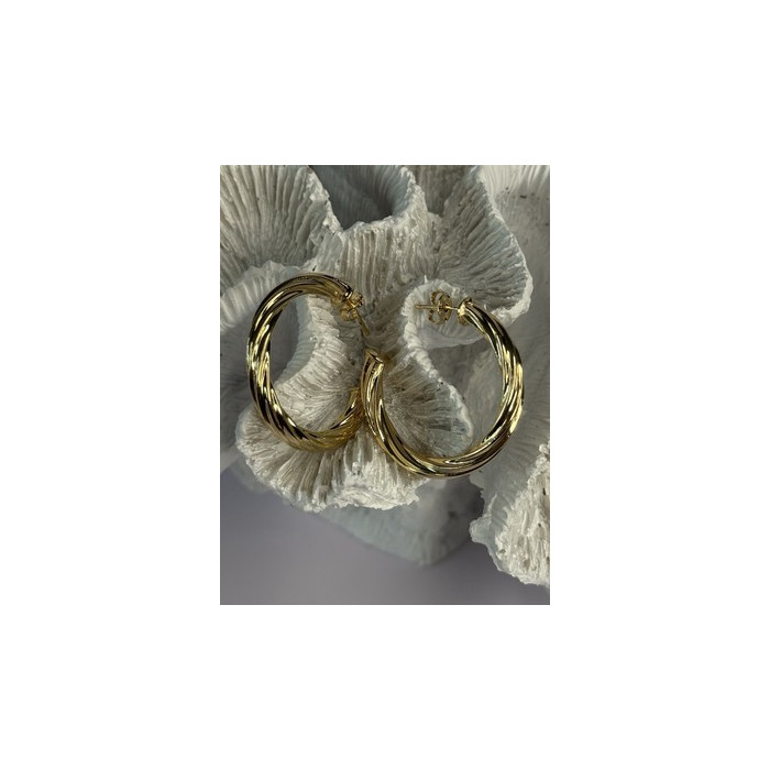 Gold Plated Earrings Length 1.25 Inch