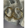 Gold Plated Earrings Length 1.25 Inch