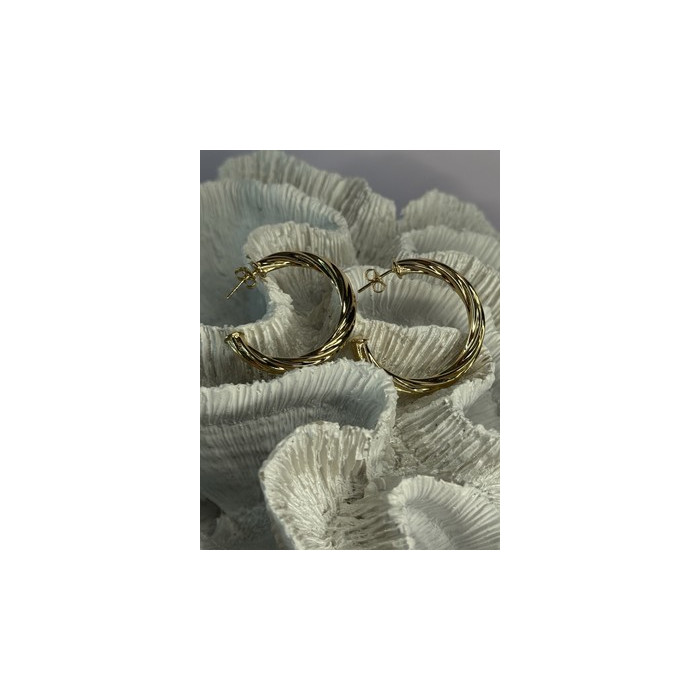 Gold Plated Earrings Length 1.25 Inch