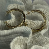 Gold Plated Earrings Length 1.25 Inch