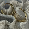 Gold Plated Earrings Length 1.25 Inch