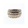 925 Sterling Silver Gold Plated Ring Size 10.5