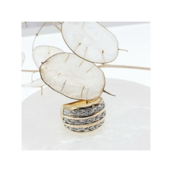 925 Sterling Silver Gold Plated Ring Size 10.5