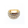 925 Sterling Silver Gold Plated Ring Size 10.5