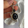 Vintage 925 Sterling Silver Agate Pendant Length 2 in