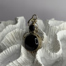 Vintage 925 Sterling Silver Agate Pendant Length 2 in