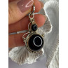 Vintage 925 Sterling Silver Agate Pendant Length 2 in