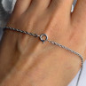 Elegant 925 Sterling Silver Onyx & White Sapphire Necklace