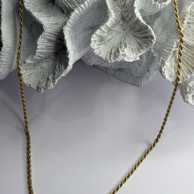 Italy 925 Sterling Silver Gold Plated Chain